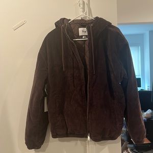 Aritzia tna corduroy jacket brown | new with tag